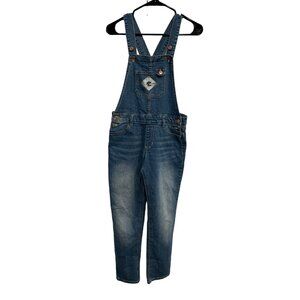 Jordache Kids Denim Overalls Size 10 12 Blue Jean Adjustable Straps Pockets